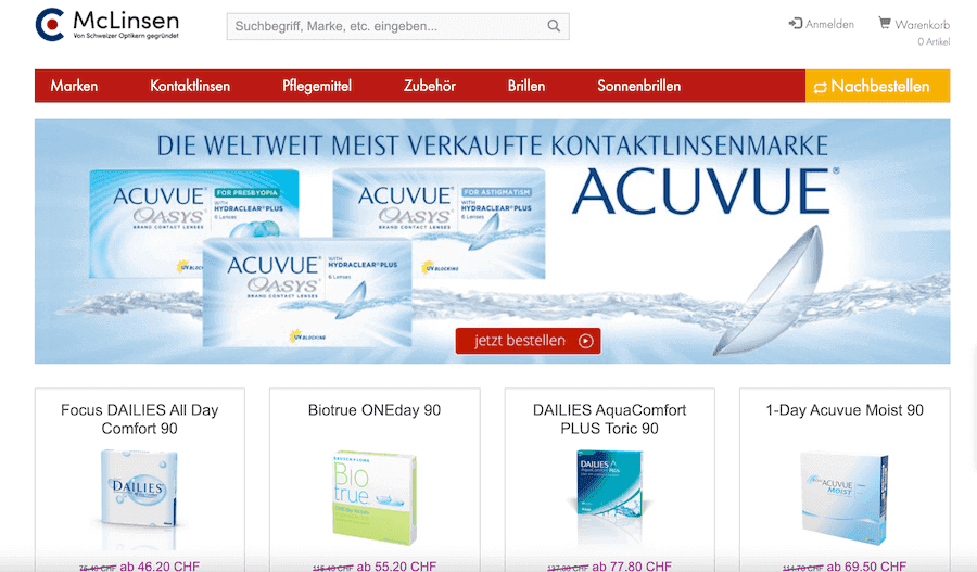 McLinsen Online Shop Schweiz