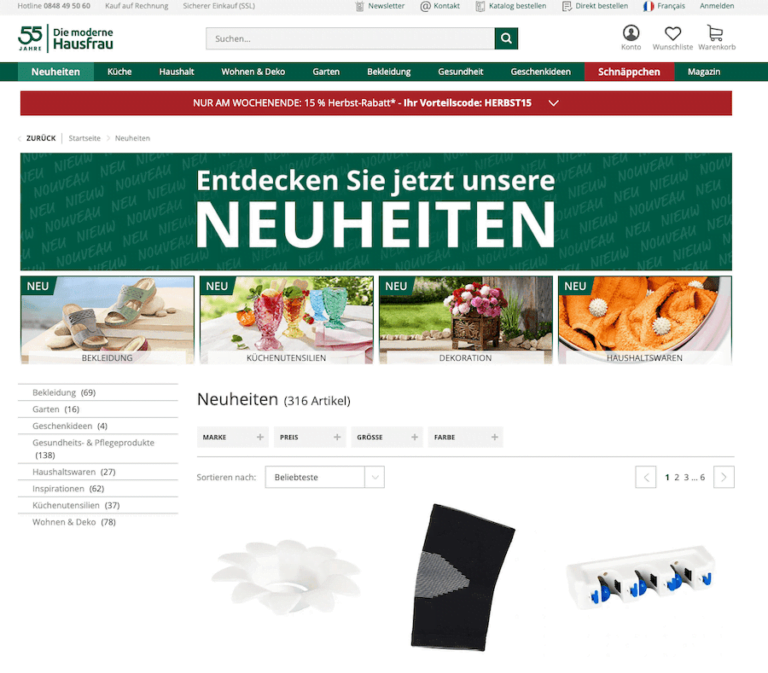 Moderne Hausfrau Online Shop Schweiz Schweiz Versand ch
