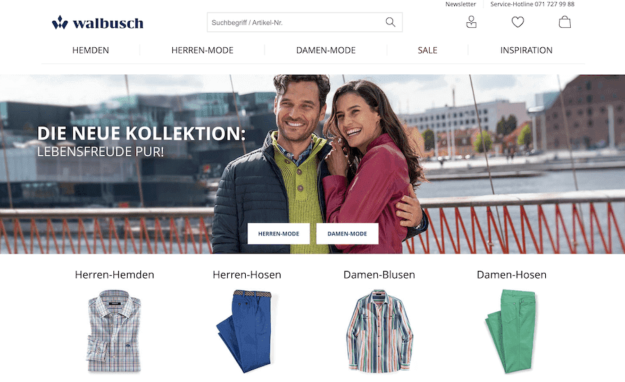 Walbusch online Shop Schweiz